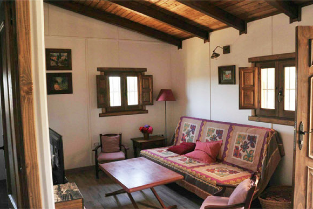 Salón de casa de madera